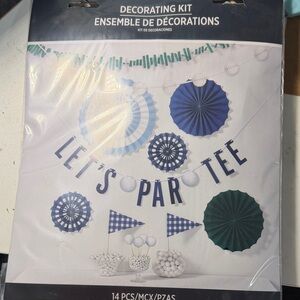 Vibrant Blue and Green Party Decoration Kit